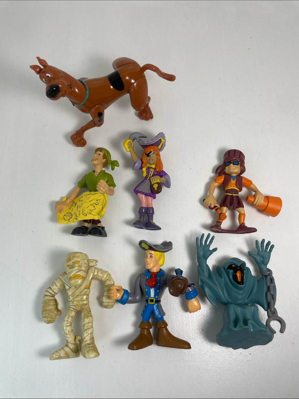 Scooby-Doo Pirate Figures Lot of 7 - Gang & Villains Ghost & Mummy